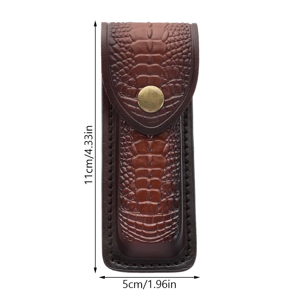 Edc Everyday Carry Knives - Rindslederhülle für Faltmesser – gerade Messerabdeckung,