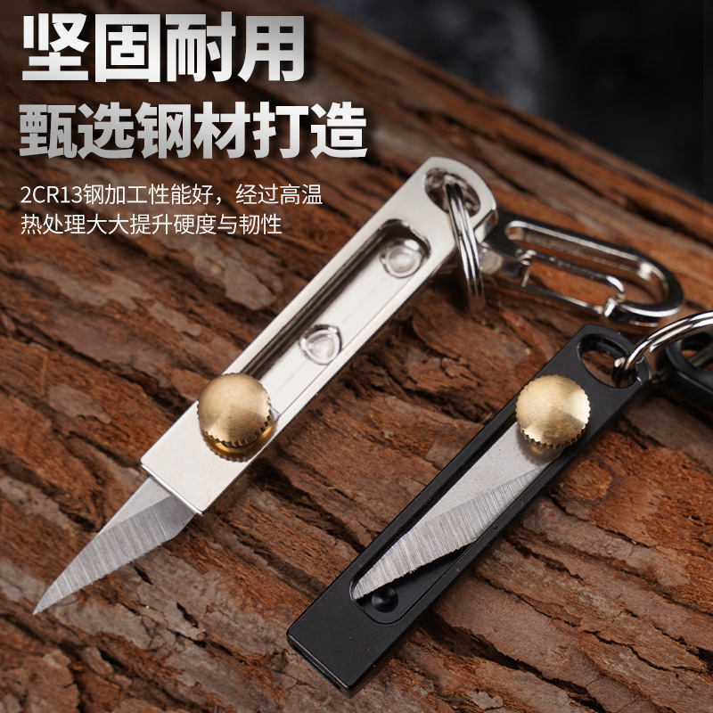 Edc Carry Pocket Knife - Edelstahl Mini-Messer EDC Schlüsselanhänger Taschenmesser Handgehaltenes