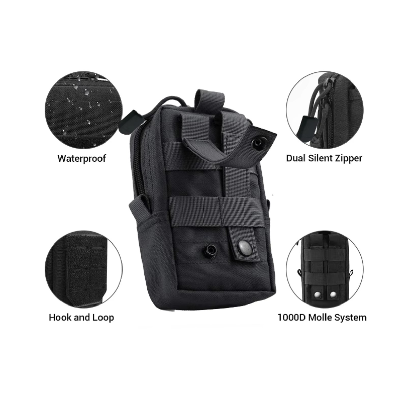 Taktische Molle-Tasche, Hüftta – Edc Carry Fanny Pack Bewertung und Preis