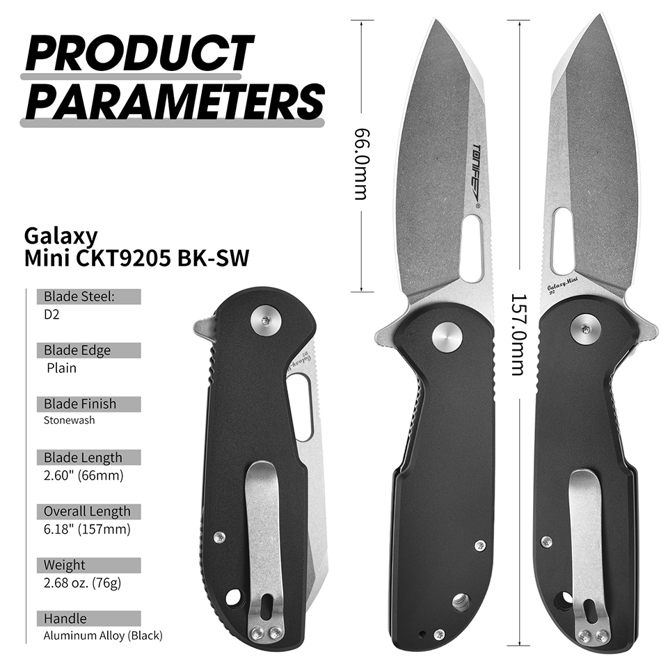 TONIFE Galaxy Mini CKT9205 Kla – Edc Carry Pocket Knife Bewertung und Preis